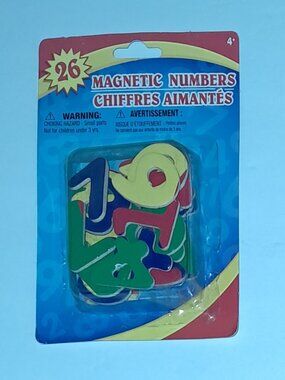 26 NEW Magnetic Natural Wooden Numbers